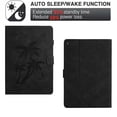 thumbnail image 4 of for Amazon Kindle Fire HD8 / HD8 Plus 2020/2022 Smart Auto Sleep/Wake Cover with Pencil Holder, Tree Pattern PU Leather Card/Stylus Holder Folding Stand Anti-Scratch Cover, Black, 4 of 6