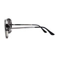 thumbnail image 4 of Mens Luxury Side Visor Racer Sunglasses Black Silver Mirror, 4 of 4