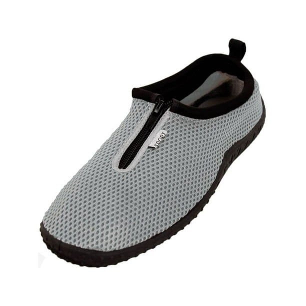 Womens Water Shoes Aqua Socks Zip Up Slip On Flexible Pool Beach Swim ...