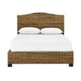 thumbnail image 3 of Pemberly Row Coastal Wood/Rattan King Size Platform Bed in Brown, 3 of 9