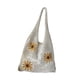 thumbnail image 4 of Bolso de mano de punto bajo el brazo, elegante bolso hobo bordado para citas callejeras junto al mar. Albaricoque, 4 of 9