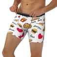 thumbnail image 3 of Rateoe Fast Food Print Men’s Underwear Boxer Briefs Soft Comfortable Underwear Boxer Briefs, Long Leg Briefs,Anti-chafing Boxer Briefs, 3 of 7