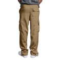 thumbnail image 4 of YNGKMEA Mens Cargo Pants Lightweight Loose Fit Casual Pants Y2k Camping Elastic Waist Long Trousers Comfy Pants with Multi Pockets Camel XL, 4 of 4