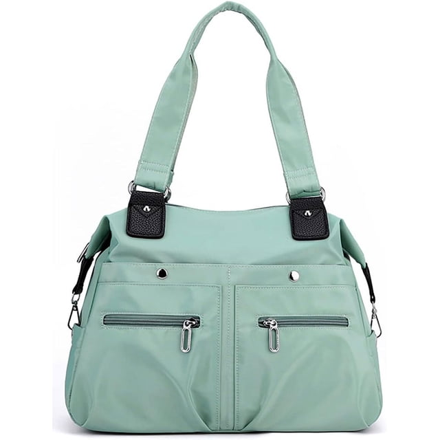 LHSHID Hobo Bag for Women Nylon Shoulder Bag Largr Capacity Totes Lightweight Multiple Pockets Handbag Travel Top Handle Purse
