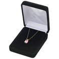 thumbnail image 3 of 3.0 ct Brilliant Princess Cut Solitaire Simulated Pink Diamond 14k Yellow Gold Pendant with 16" Chain, 3 of 4