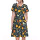 thumbnail image 1 of Disketp Pumpkin para Vestido de Manga Corta para Mujeres, Vestidos de Verano para Mujeres, Casual y Holgado para la Playa, 1 of 6