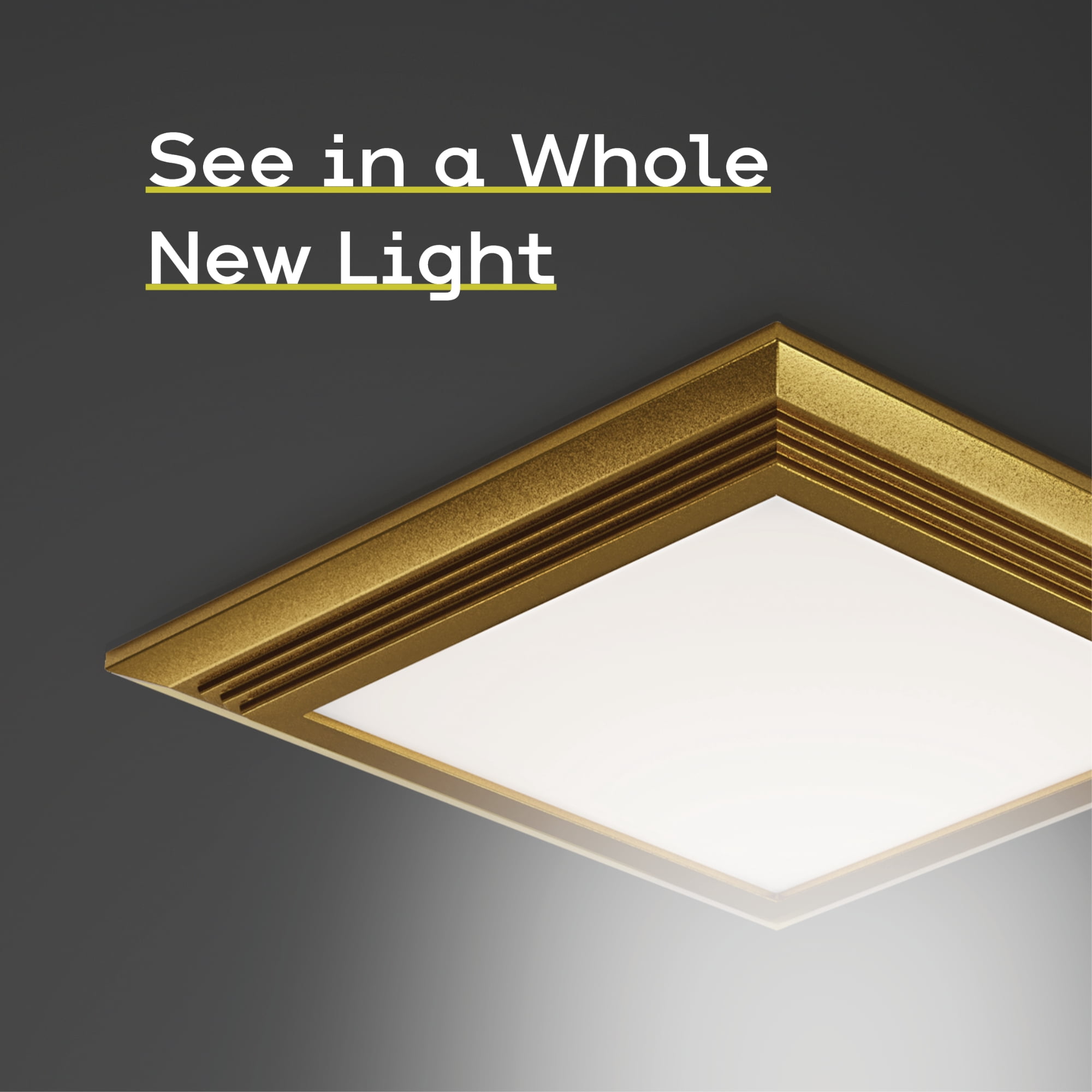 Next Glow Flush Mount Ceiling Light Fixture 7" 3000K Square LED for Bedroom Kitchen