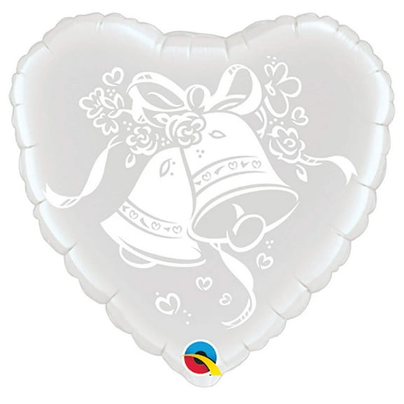 18 inch Wedding Bells Qualatex Foil Mylar Balloon - Party Supplies Decorations