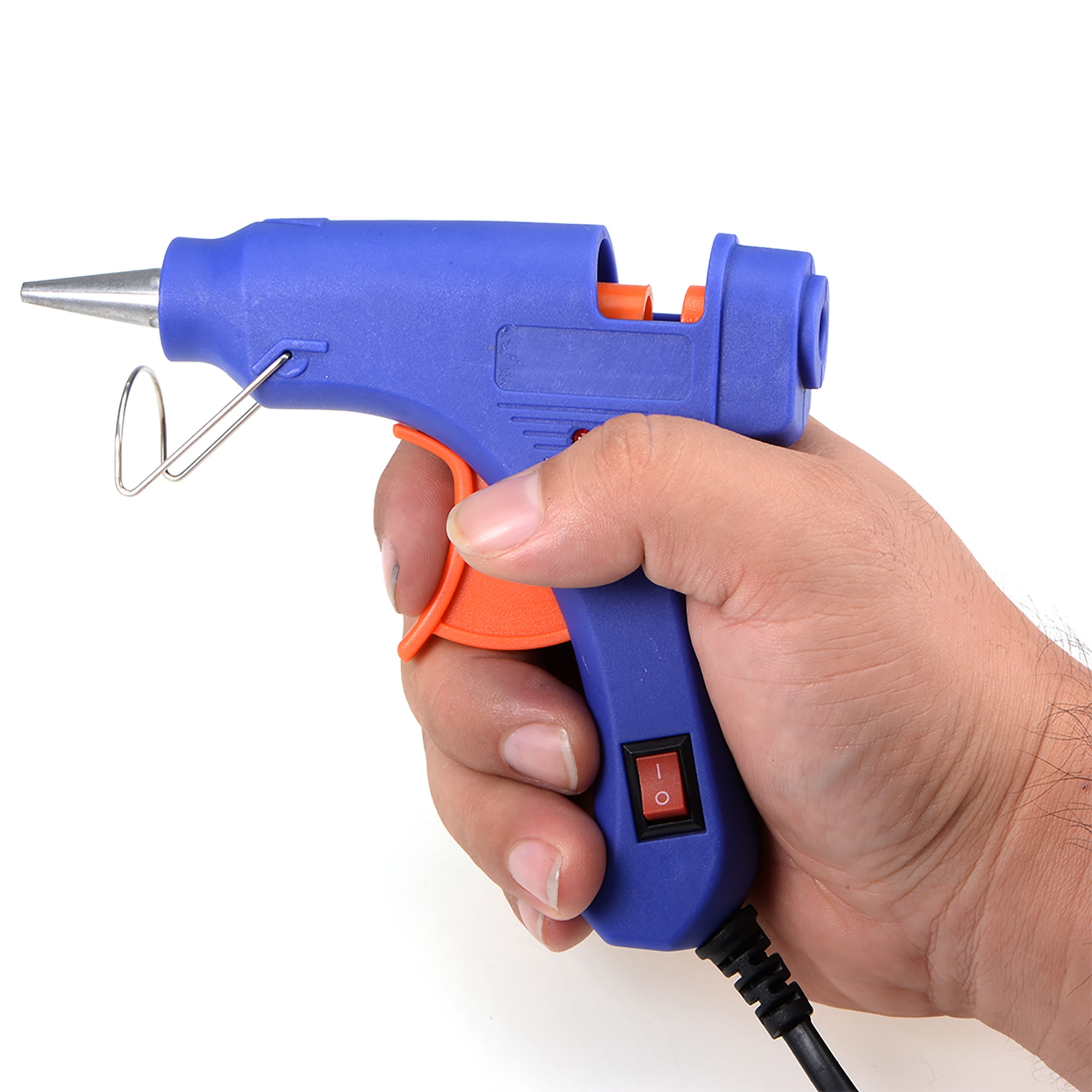 LSXLSD Glue Gun Tool Box 50W/150W 100W Hot Melt Glue Gun Copper Nozzle for  11mm Glue Stick Home Craft DIY Adhesive Hot Gun (Color : Set B, Plug Type :  50-150W) 