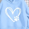 thumbnail image 6 of Atogsazn Toddler Baby Girls Oversized Hoodies Kids Casual Heart Print Long Sleeve Hooded Sweatshirt Fall Winter Blue 3-4Years Fashion, 6 of 6