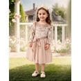 thumbnail image 5 of Lanbubble Toddler Girls Dresses Long Sleeve Velvet Tutu Dress Tulle Birthday Party Princess Dress for girl 1-6T, 5 of 11