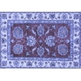 thumbnail image 1 of Ahgly Company Machine Washable Indoor Rectangle Oriental Blue Traditional Area Rugs, 5' x 8', 1 of 4