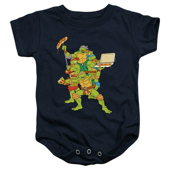 TMNT Teenage Mutant Ninja Turtles Pizza Party Unisex Infant Snap Suit for Baby