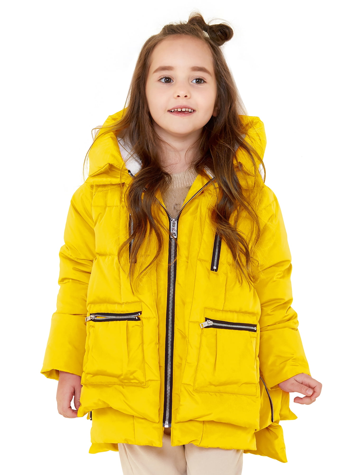 Sweatwater Girls Puffer Thick Hooded Bubble Coat Zip-Front Warm Jacket 