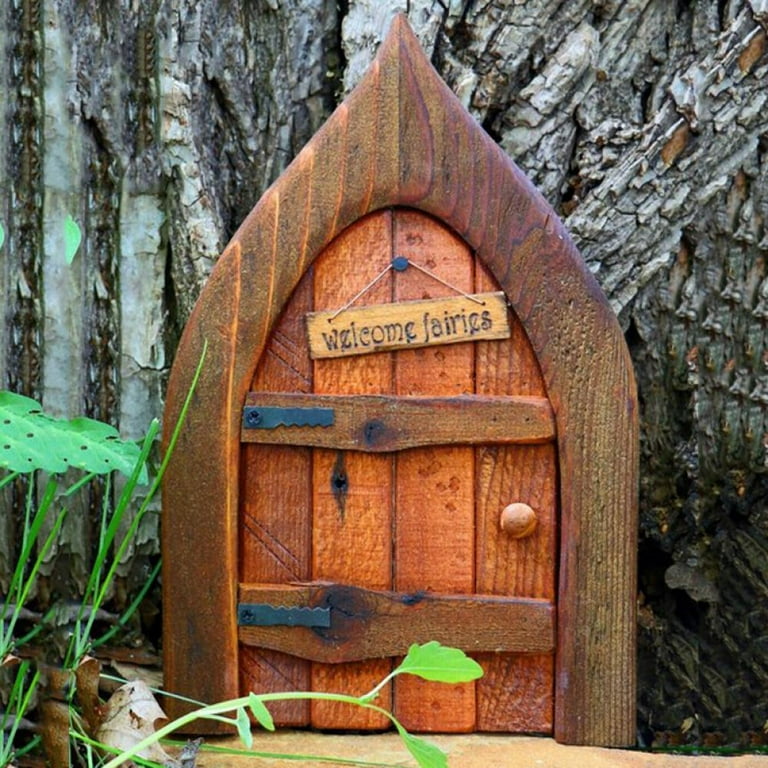GRNSHTS Fairy Gnome Door Fairy Doors for Trees Outdoor Fairy Decor Yard Art  for Kids Gnome Home