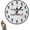 10in, variant on Funny No Drinking Until After 5 Design Clock, 10/12 Inch Novelty Silent Analog Non-Ticking Round Wall Clock, Home Decor Gift for Office Kitchen Living Room Bedroom Bedroom (10in)