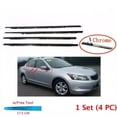 thumbnail image 4 of Ruiboury 4pcs/set Visor For Car Weatherstrip Door Belt Set Reliable Rust for Protection Easy Replace Feature black civic12-15, 4 of 6