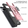 thumbnail image 3 of Casetego Shockproof Floral Rugged Cell Phone Case for Google Pixel 8 Pro, Rose Gold, 3 of 6