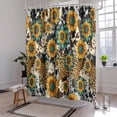 thumbnail image 2 of Sunflower Shower Curtain,Farmhouse Rustic Country Yellow Flower Showr Curtain for The Bathroom Machine Washable Waterproof Fabric Curtain for Bathroom Decor Bathtub with 12 Hooks 72"x72", 2 of 6