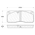 thumbnail image 5 of Centric Parts ExT Wear Disc Brake Pad Set with Shims and Hardware, 5 of 6