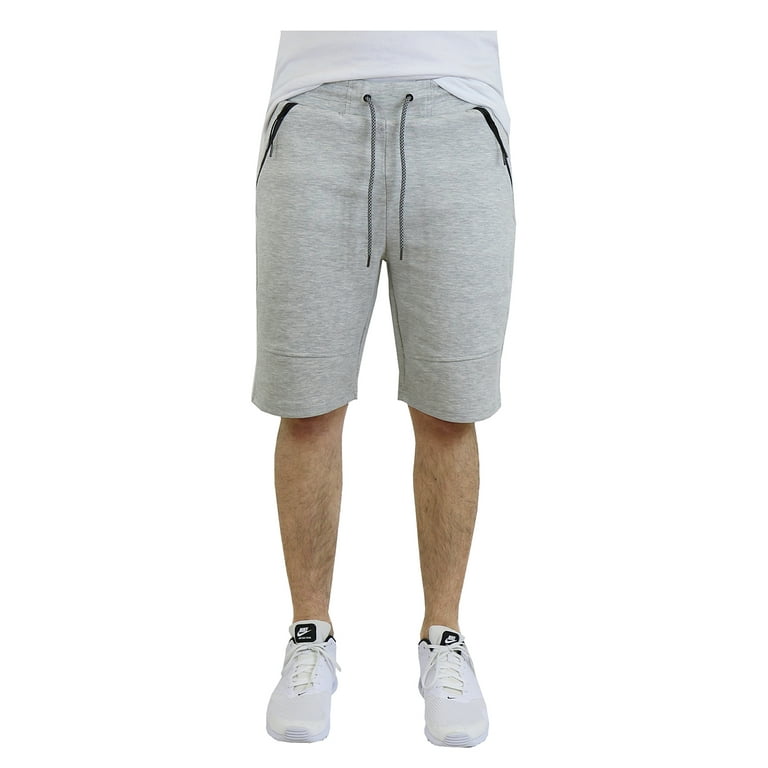 Mens fleece shorts sales with zip pockets