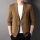 thumbnail image 1 of Traje informal de verano fino con protección solar para hombre de mediana edad, traje de papá de seda de hielo transpirable, chaqueta para hombre, 1 of 6