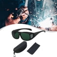 thumbnail image 4 of Gafas de soldador cómodas para soldar con soplete, soldar y esmerilar. Lente verde oscuro, 4 of 6