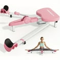 thumbnail image 2 of SPORTSROYALS Adjustable Leg Stretch Trainer - 300LBS Capacity, Pink & White Mini Stepper for Squats, Yoga, Dance, Ballet, and Martial Arts Workouts, Full-Body Fitness Equipment with Non-Slip Pedals, 2 of 11