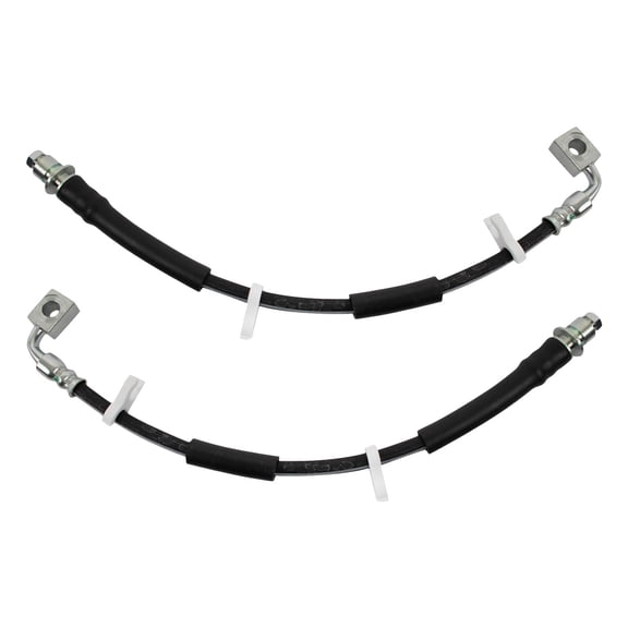 TRQ Front Brake Hose Set Fits 2007-2011 Dodge Nitro 2008-2012 Jeep Liberty