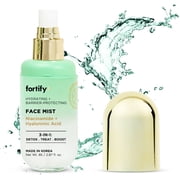 Fortify Skincare Collagen, Hyaluronic Acid & Niacinamide Face Mist – 3-in-1: Detox, Treat, Boost – Hydrating, Firming, Soothing Facial Spray – Dermatologist Tested – Vegan, Clean Beauty – 4.39 Fl Oz