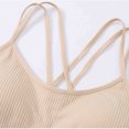 thumbnail image 6 of Censtreet Yoga Butterluxe Womens U Back Sports Bra - Scoop Neck Padded Low Impact Yoga Clothes Workout Crop Top, 6 of 8