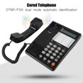 thumbnail image 4 of Téléphone, Facile à Installer, Luminosité Réglable, Téléphone Filaire Noir, pour Hôtel, 4 of 8