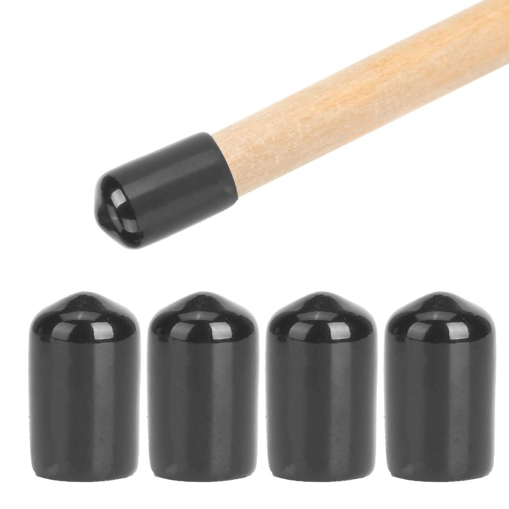 Alomejor Pool Cue Cap 10pcs Pool Cue Tip Rubber Cover Billiards Cues Stick Protection Cap for Snooker Cue Tip Pool Billiards Accessories