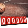 thumbnail image 4 of Marcador de Mesa de 6 Dígitos, Marcador Portátil, de Puntuación con Tapa para , Baloncesto, Bádminton, Voleibol Rojo Soledad Marcador deportivo, 4 of 8