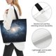 thumbnail image 3 of Balery The Galaxy Bolsa Tote Estilo Estético con Cremalleras, Bolsa de Hombro, Bolsa de Compras Grande y Plegable, 3 of 8