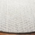 thumbnail image 3 of SAFAVIEH Abstract Dania Diamond Area Rug, Silver/Ivory, 6' x 6' Round, 3 of 10