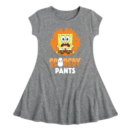 

SpongeBob SquarePants - SpongeBob Scaredy Pants - Toddler And Youth Girls Fit And Flare Dress