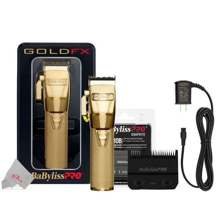 Babyliss Pro FX870G Cord / Cordless Clipper Gold with Replacement Clipper Blade