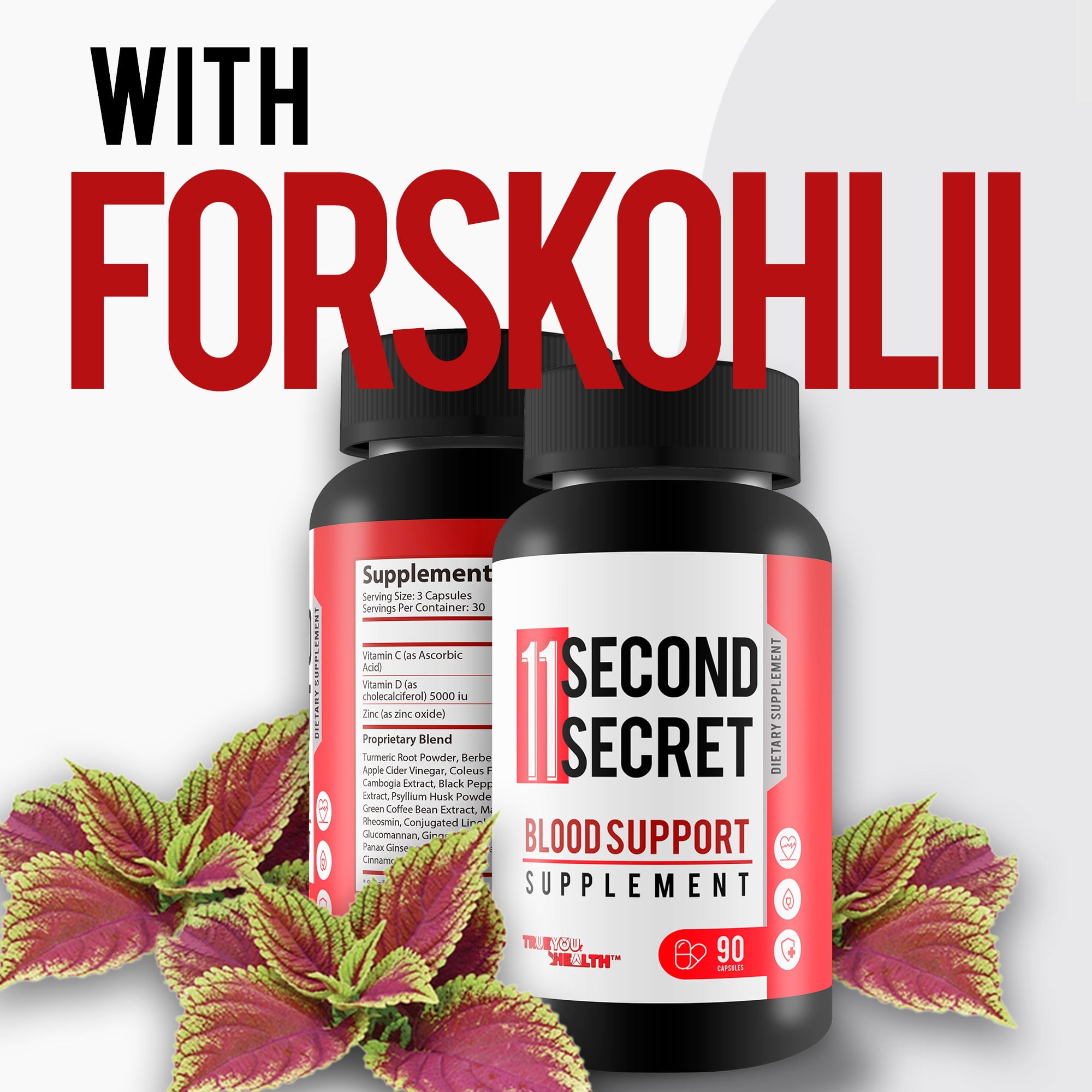 11 Second Secret Blood Support Supplement - Our Best Sugar Health Blood Health Formula - Advanced Blood Health Formula - Turmeric Berberine Cinnamon Gl Pro Gluco Elixir Blood Cleanse