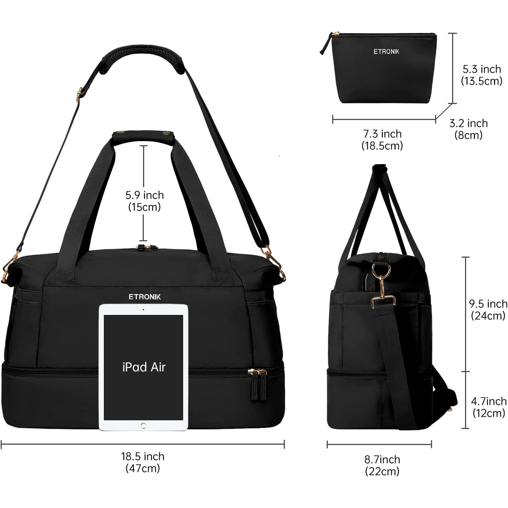 Gym bag size deals