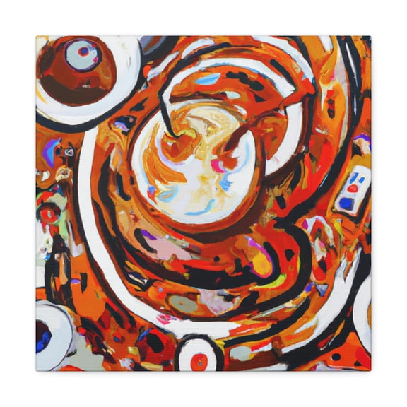 Coffee in fluid movement - Canvas