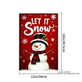 thumbnail image 4 of JOOCAR Let It Snow Snowman Garden Flag for Winter Christmas Home Outdoor Garden Yard Door Decor 12x18 inch, 4 of 5