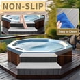 thumbnail image 2 of Universal Spa Hot Tub Step with Storage Outdoor Indoor Compartment Spa 2-Step Stool Pool Ladder Handi Step Slip Resistant Striped Light Gray+Black, 2 of 9