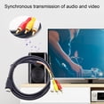 thumbnail image 2 of Cable de audio y vídeo de 1,5 m sin pérdidas, chapado en oro, compatible con HDMI macho a 3 RCA macho, cable AV para TV Box, accesorios de oficina, 2 of 7