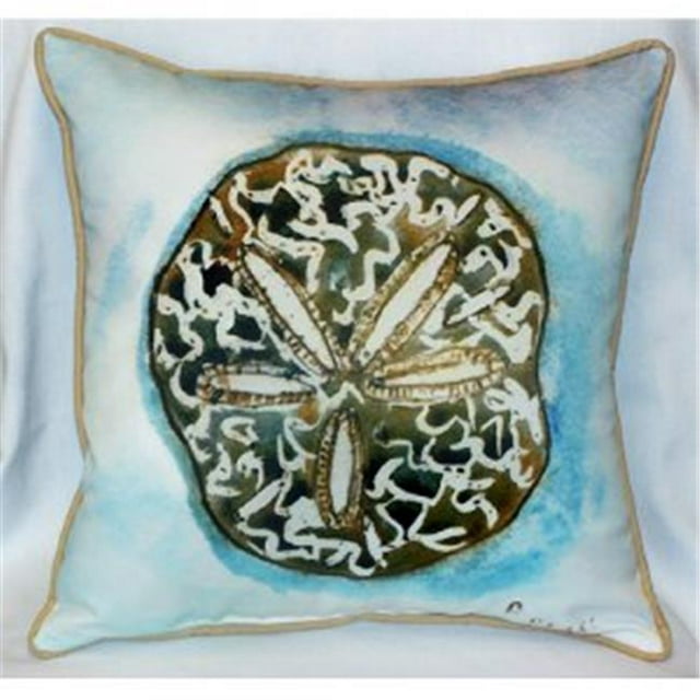 Betsy Drake ZP605 Betsys Sand Dollar Throw Pillow- 22 x 22 in.