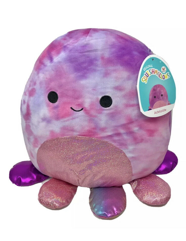 Squishmallow Plush Stuffed Animal XL Octopus Opal Tie Dyed Toy Kellytoy 