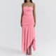 thumbnail image 1 of Vestido Bandeau para Mujer Slim Fit Sin Espalda Fuera del Hombro Asimétrico Traje de Vacaciones Hugtrwg Para estrenar, 1 of 9