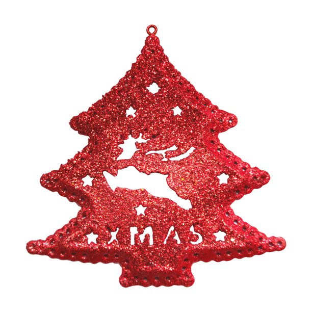 Gibobby Conjunto de adornos navideños para el árbol de Navidad Decoración de metal para colgar para el árbol Decoración navideña Regalos para niños(C)