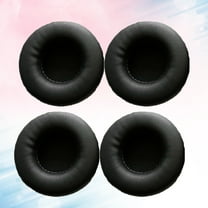 Milisten 4pcs Black Synthetic Earbud Headphone Earpad Cushions for Headphones 72mm Replacement
