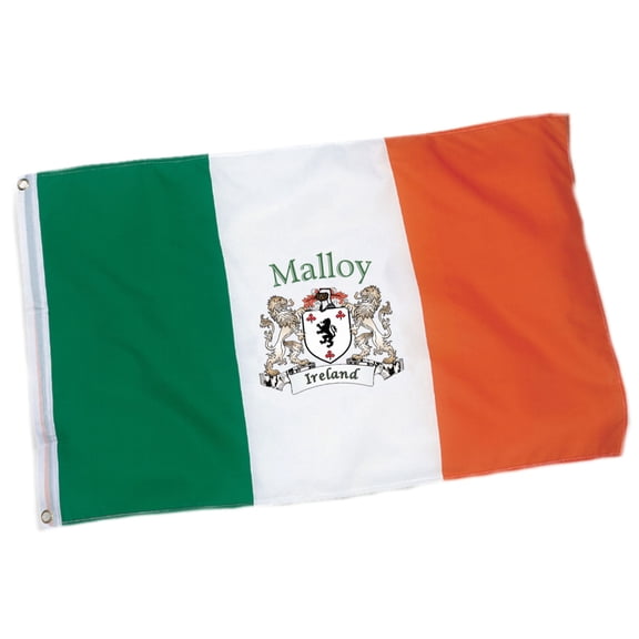 Malloy Irish Coat of Arms Heavy Duty Outdoor Ireland Flag - 2'x3'